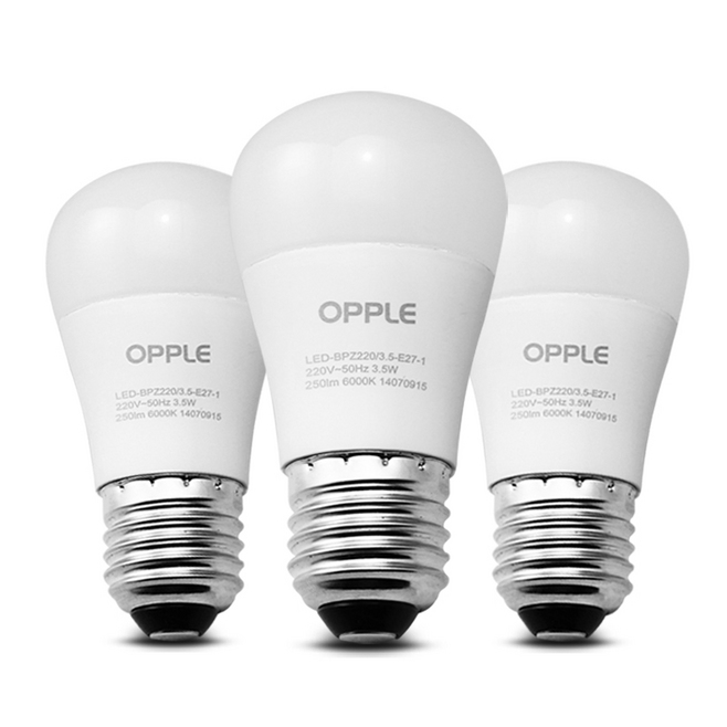【欧普照明LED灯泡家用螺口球泡 】【在售价】6.20元【优惠价】4.2元,更多优惠,手机应用商城搜索[美逛],激活码:love138,点评:【欧普照明】LED球泡,大角度,光色均匀,无暗渠,照度广,够亮堂。多瓦数可选,使用寿命长。